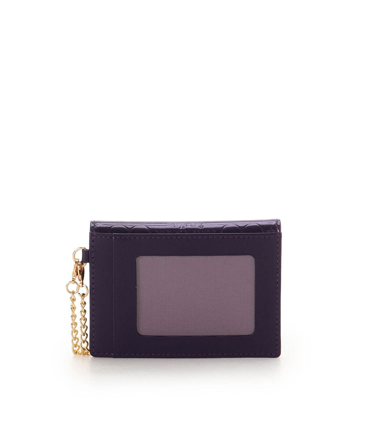 Samantha Thavasa Petit Choice「エナメルハート型押し 2つ折りパスケース」|定期入れ|