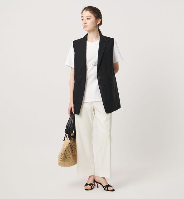 UNITED ARROWS「NALYA クロップドパンツ OFF WHITE」|スラックス|