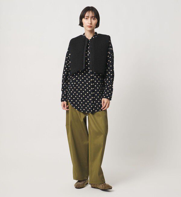UNITED ARROWS「＜SACRA＞ボア ショート ベスト」|ベスト・ジレ|