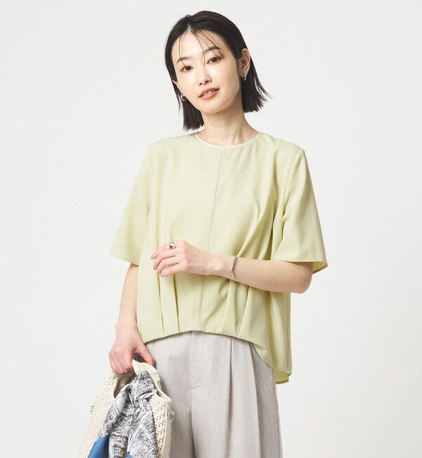 UNITED ARROWS green label relaxing「ライン TEE ブラウス」|シャツ・ブラウス|YELLOW