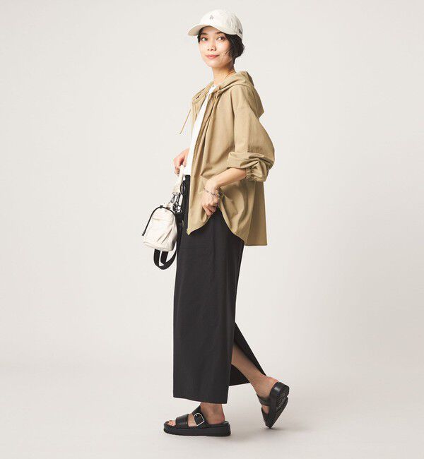 UNITED ARROWS green label relaxing「［size SHORTあり］フード ギャザー シャツ  UVカット 通気性 吸水速乾」|シャツ・ブラウス|
