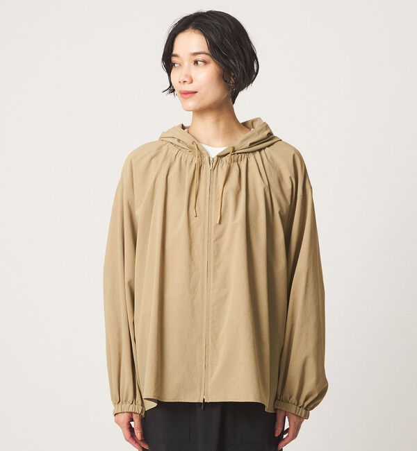 UNITED ARROWS green label relaxing「［size SHORTあり］フード ギャザー シャツ  UVカット 通気性 吸水速乾」|シャツ・ブラウス|