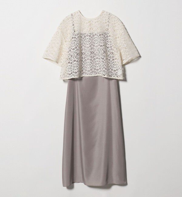 UNITED ARROWS green label relaxing「レースブラウス&times;キャミソールワンピース セット」|ワンピース|