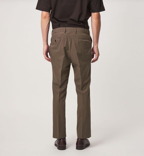 UNITED ARROWS green label relaxing「A+ air ポリエステル ミニ チェック 1プリーツ スラックス」|スラックス|