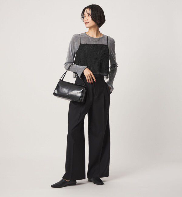 UNITED ARROWS green label relaxing「テープシシュウ ショート キャミソール」|キャミソール|