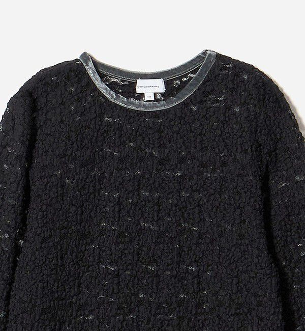 UNITED ARROWS green label relaxing「フラワー ジャガード シアー トップス / キッズ 140cm-160cm」|Tシャツ・カットソー|