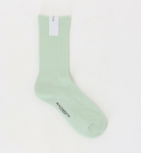 BEAUTY&YOUTH UNITED ARROWS「パイル リブソックス」|ソックス|LIME