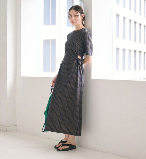 BEAUTY&YOUTH UNITED ARROWS「サイドホール ショートスリーブ ワンピース」|ワンピース|MD.BROWN