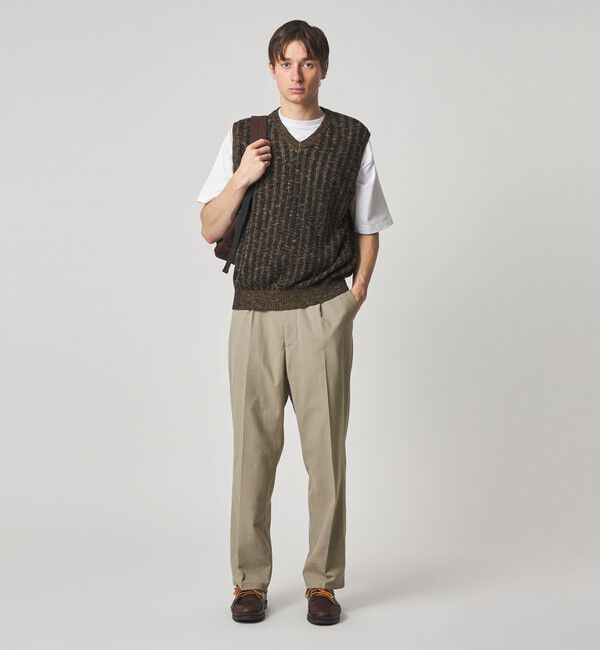 STEVEN ALAN「＜Steven Alan＞ TCL オックスフォード アウト ワンプリーツ スラックス」|スラックス|