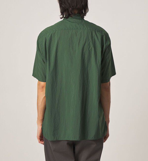 STEVEN ALAN「＜Steven Alan＞ エアリーナイロン レギュラーカラー ショートスリーブ シャツ BOX」|シャツ・ブラウス|
