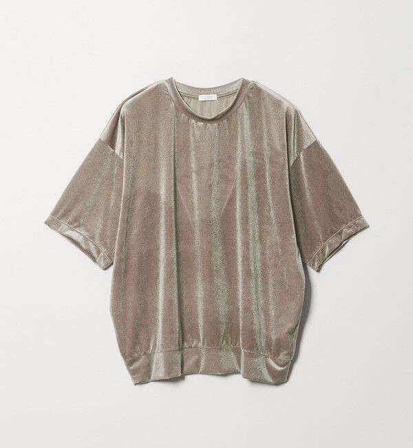 BEAUTY&YOUTH UNITED ARROWS「【WEB限定】シアー ベロア スウェット Tシャツ」|Tシャツ・カットソー|MD.GRAY