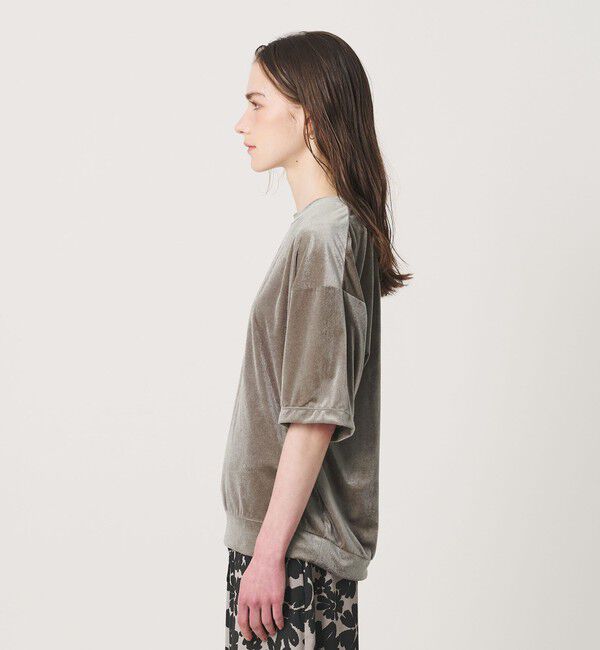 BEAUTY&YOUTH UNITED ARROWS「【WEB限定】シアー ベロア スウェット Tシャツ」|Tシャツ・カットソー|