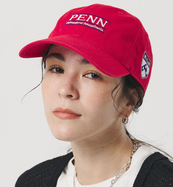 BEAUTY&YOUTH UNITED ARROWS「＜University of Pennsylvania＞ツイル ウォッシュ ロゴ キャップ」|キャップ・キャスケット|