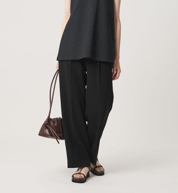 BEAUTY&YOUTH UNITED ARROWS「レギュラー ストレート タックパンツ ウォッシャブル 防シワ」|その他|BLACK
