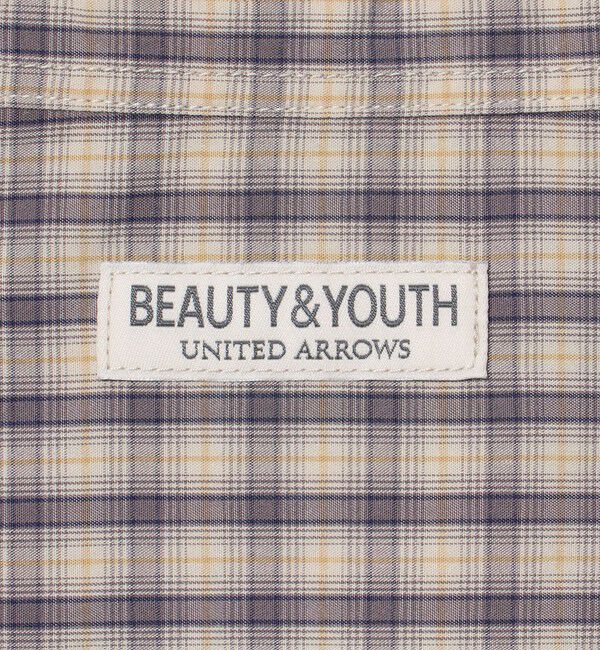BEAUTY&YOUTH UNITED ARROWS「ピーチスキン チェック レギュラー シャツ FORM型」|シャツ・ブラウス|