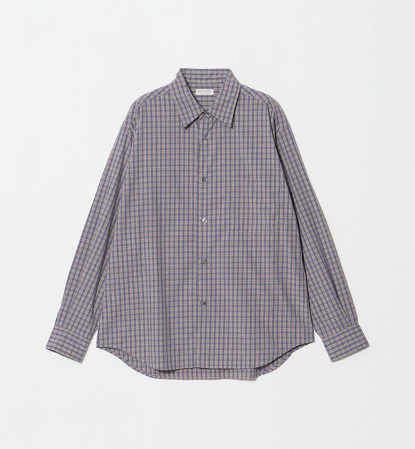 BEAUTY&YOUTH UNITED ARROWS「ピーチスキン チェック レギュラー シャツ FORM型」|シャツ・ブラウス|