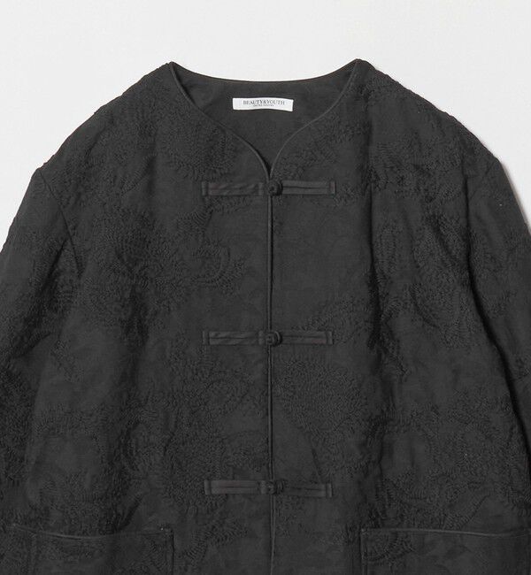 BEAUTY&YOUTH UNITED ARROWS「ジャガード ペイズリー エンブロイダリー ジャケット」|テーラードジャケット|