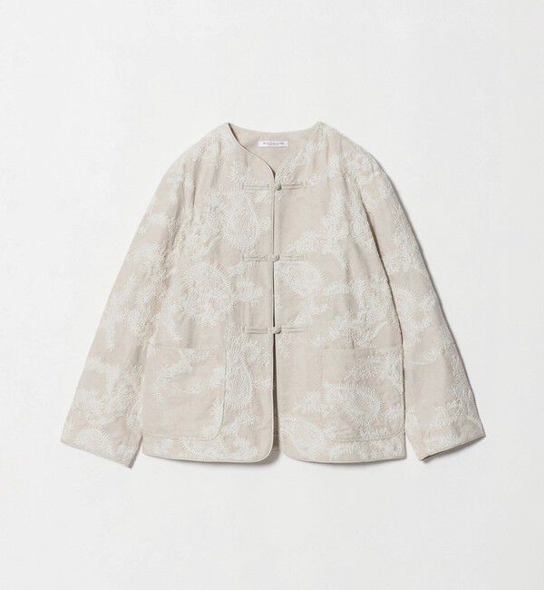 BEAUTY&YOUTH UNITED ARROWS「ジャガード ペイズリー エンブロイダリー ジャケット」|テーラードジャケット|NATURAL