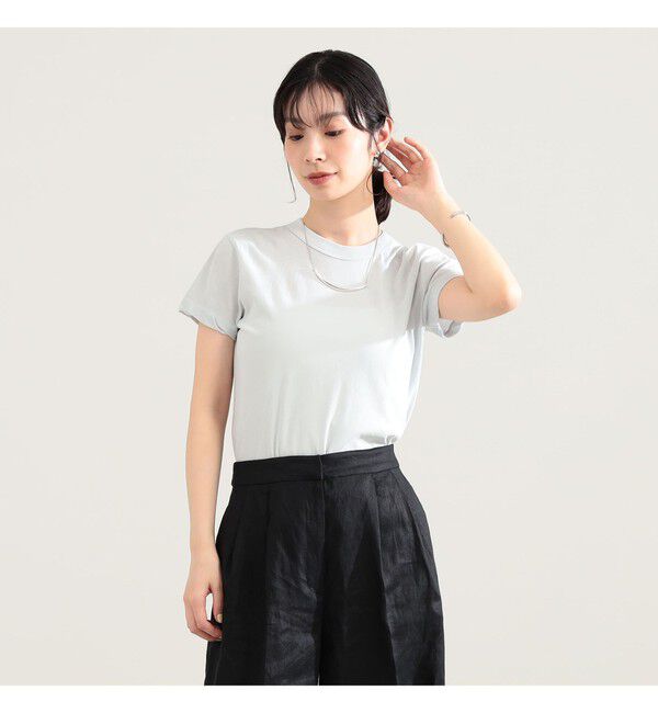 Demi-Luxe BEAMS 「ATON / コンパクト Tシャツ」|Tシャツ・カットソー|SAX