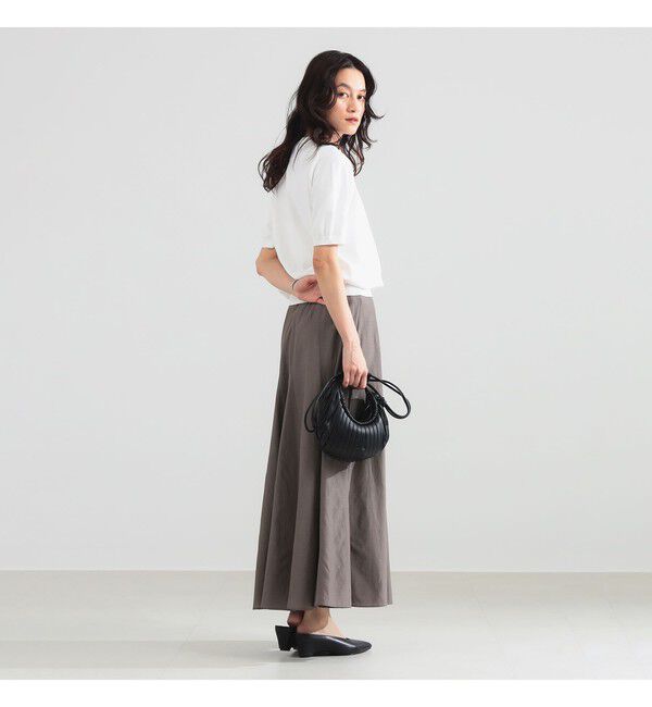 Demi-Luxe BEAMS 「コットン アセテート フレアスカート」|スカート|
