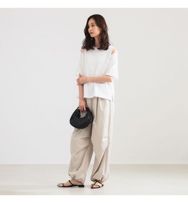 Demi-Luxe BEAMS 「ドロスト タフタ パンツ」|チノ|
