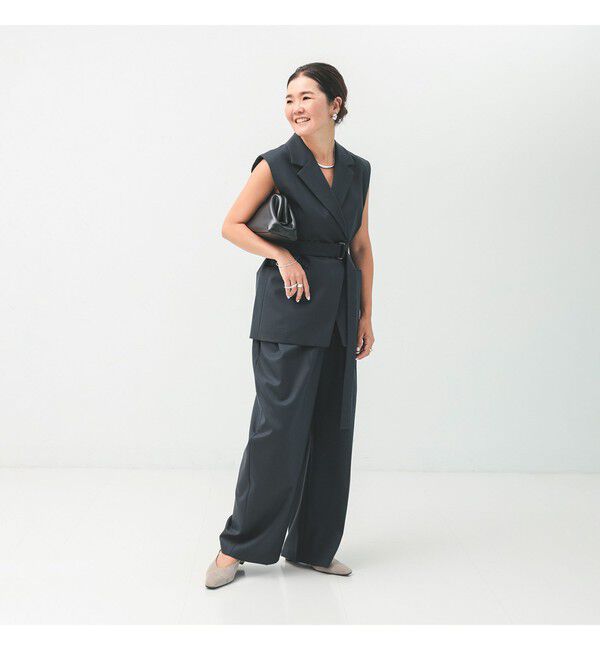 Demi-Luxe BEAMS 「エディター東原妙子 &times; Demi-Luxe BEAMS / ウォッシャブルウール ジレ」|ダウン|