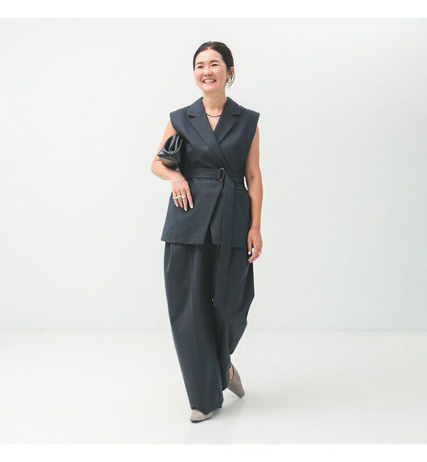 Demi-Luxe BEAMS 「エディター東原妙子 &times; Demi-Luxe BEAMS / ウォッシャブルウール ジレ」|ダウン|