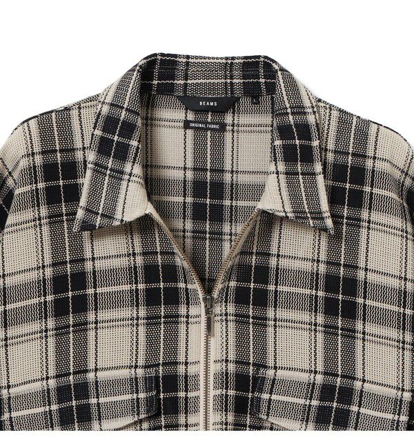 BEAMS「メッシュ ジップシャツ」|シャツ・ブラウス|