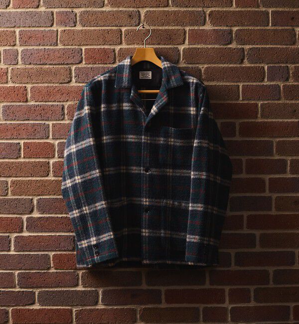 SHIPS「SHIPS: AUTHENTIC シャギー ネル シャツ ジャケット」|その他|オリーブ