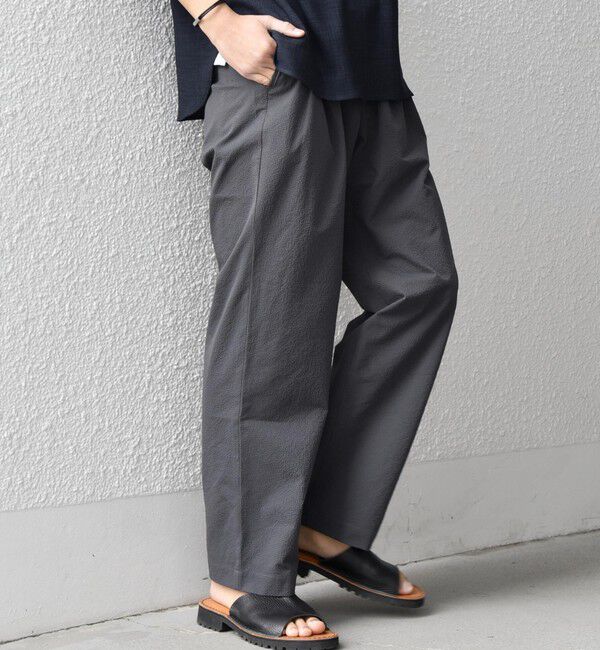 SHIPS any「SHIPS any:〈撥水/軽量/ストレッチ〉SOLOTEX(R) シアサッカー セミワイド イージーパンツ26SS◇」|その他|