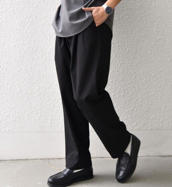 SHIPS any「SHIPS any:〈撥水/軽量/ストレッチ〉SOLOTEX(R) シアサッカー セミワイド イージーパンツ26SS◇」|その他|