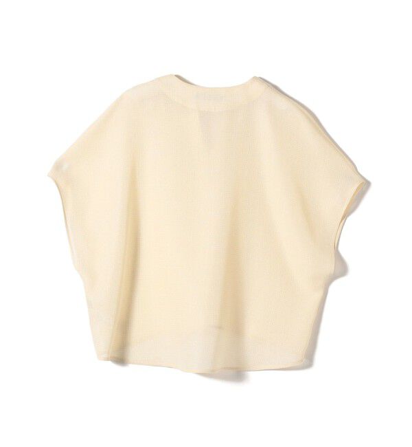 SHIPS for women「〈手洗い可能〉ミニ チェック カラミ スキッパー プルオーバー」|シャツ・ブラウス|