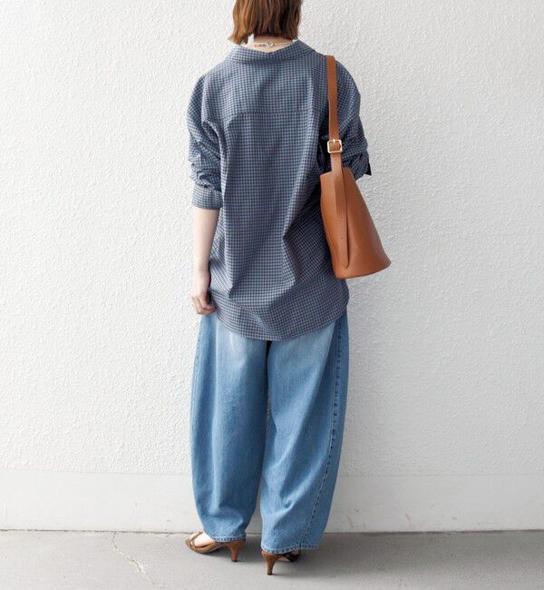 SHIPS any「SHIPS any:〈洗濯機可能〉REFABRISH レギュラー チェック 刺繍 シャツ」|シャツ・ブラウス|