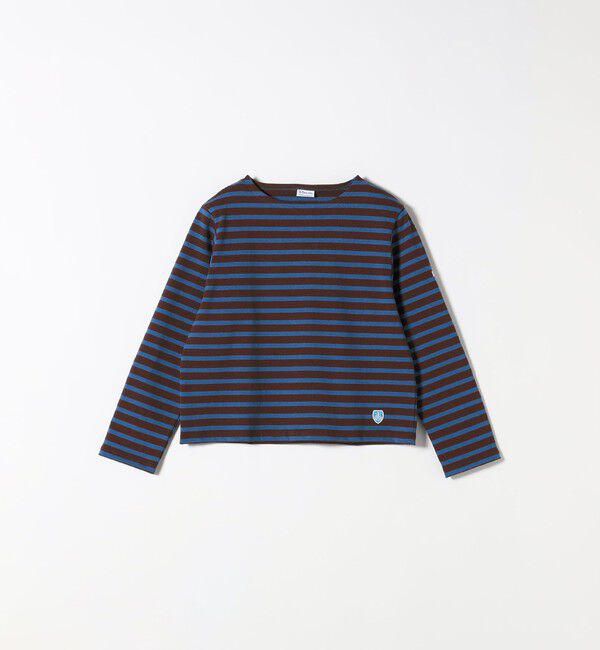 SHIPS any「ORCIVAL:〈手洗い可能〉クルーネック ボーダー ロングスリーブ プルオーバー」|Tシャツ・カットソー|ブルー
