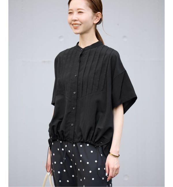SLOBE IENA「《WEB限定/追加》ピンタックスピンドルブラウス」|シャツ・ブラウス|
