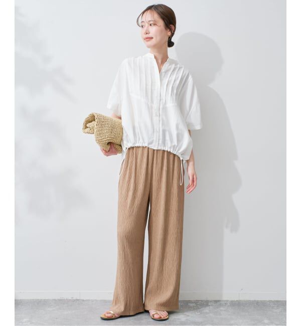 SLOBE IENA「《WEB限定/追加》ピンタックスピンドルブラウス」|シャツ・ブラウス|