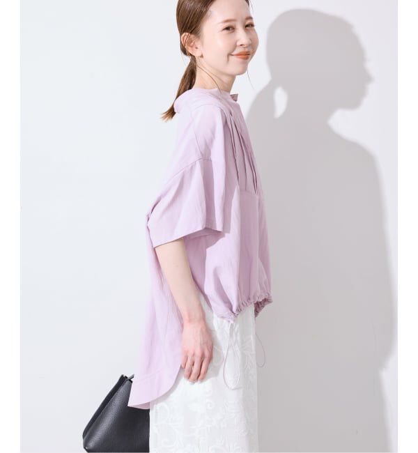 SLOBE IENA「《WEB限定/追加》ピンタックスピンドルブラウス」|シャツ・ブラウス|