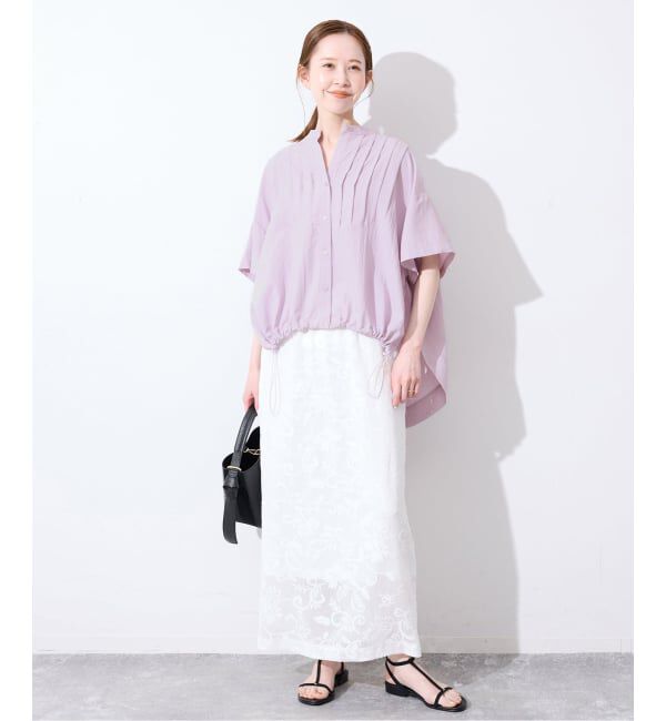SLOBE IENA「《WEB限定/追加》ピンタックスピンドルブラウス」|シャツ・ブラウス|