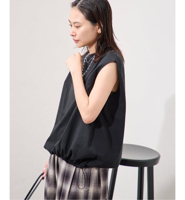 JOURNAL STANDARD「《追加》シャーリングノースリーブＴシャツ」|Tシャツ・カットソー|