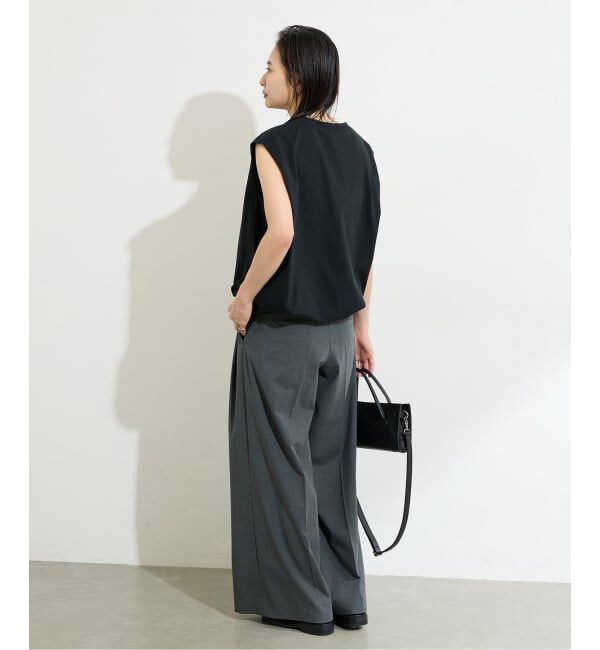 JOURNAL STANDARD「《追加》シャーリングノースリーブＴシャツ」|Tシャツ・カットソー|