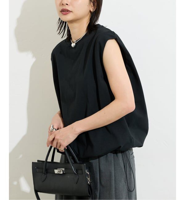 JOURNAL STANDARD「《追加》シャーリングノースリーブＴシャツ」|Tシャツ・カットソー|