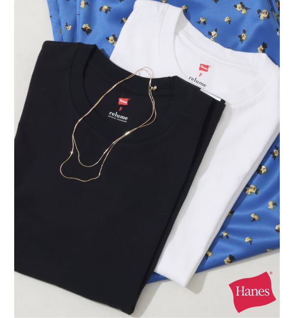 JOURNAL STANDARD relume「【Hanes &times; relume】別注 ウォッシュドコットン クルーネックTシャツ＜2枚セット＞」|Tシャツ・カットソー|
