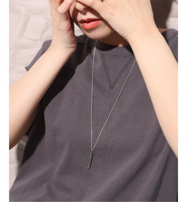 Spick and Span「《WEB限定》【SAMH by LILAS】バーモチーフ65cmネックレス SV」|ネックレス|