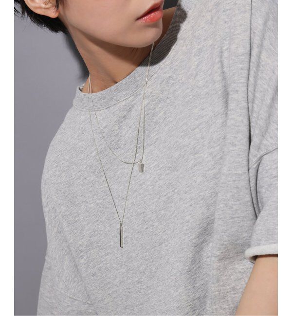 Spick and Span「《WEB限定》【SAMH by LILAS】バーモチーフ65cmネックレス SV」|ネックレス|