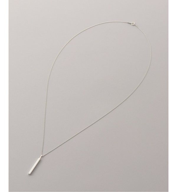 Spick and Span「《WEB限定》【SAMH by LILAS】バーモチーフ65cmネックレス SV」|ネックレス|