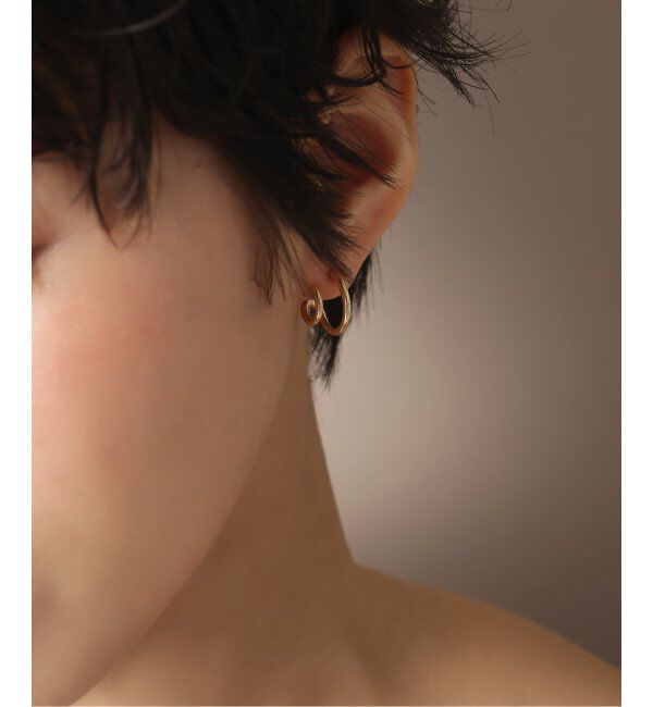 Lilas by Spick&Span「ダブルループピアス K10（両耳）」|ピアス|