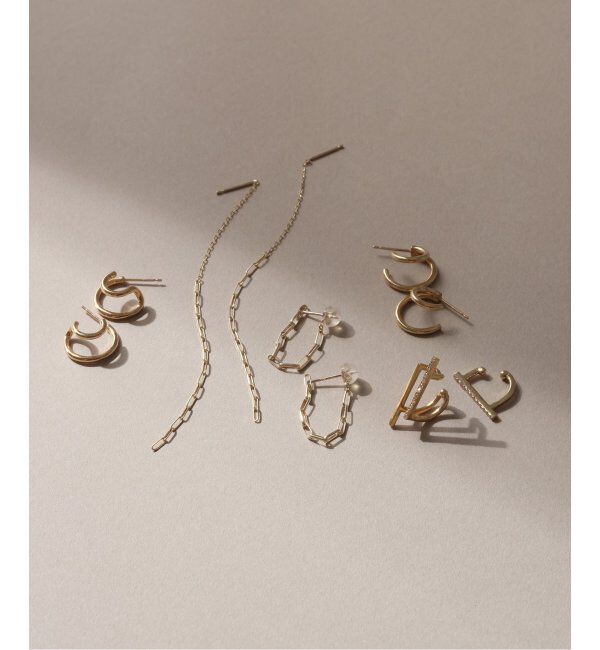 Lilas by Spick&Span「ダブルループピアス K10（両耳）」|ピアス|