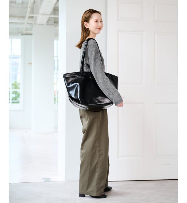 U by SPICK&SPAN「《予約》レースドッキングニット」|ニット・セーター|