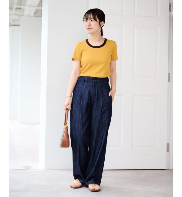 U by SPICK&SPAN「セルローススラックスデニム」|デニム|