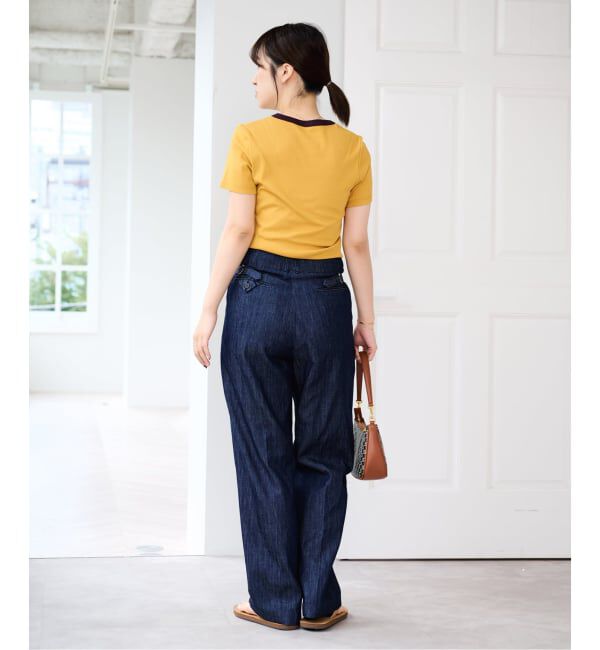 U by SPICK&SPAN「セルローススラックスデニム」|デニム|